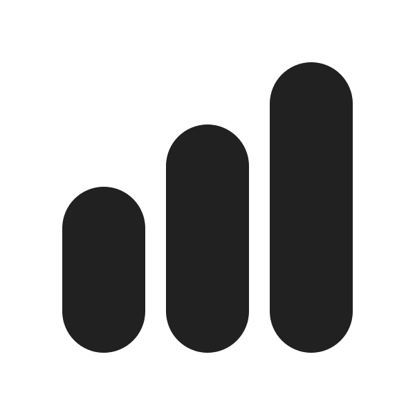Ic Fluent Data Bar Vertical Ascending 20 Filled