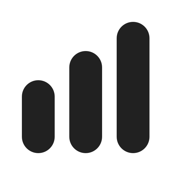 Ic Fluent Data Bar Vertical Ascending 24 Filled