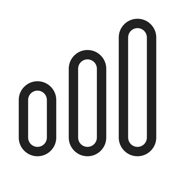 Ic Fluent Data Bar Vertical Ascending 28 Regular