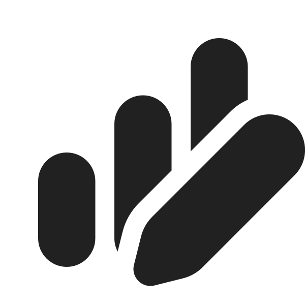 Ic Fluent Data Bar Vertical Edit 16 Filled