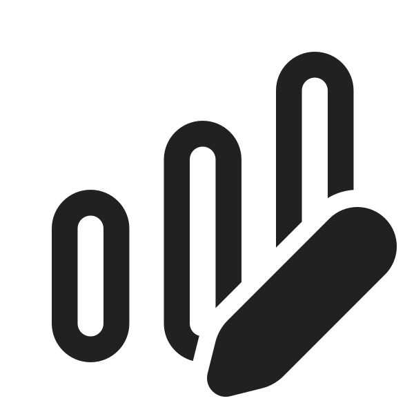 Ic Fluent Data Bar Vertical Edit 24 Regular