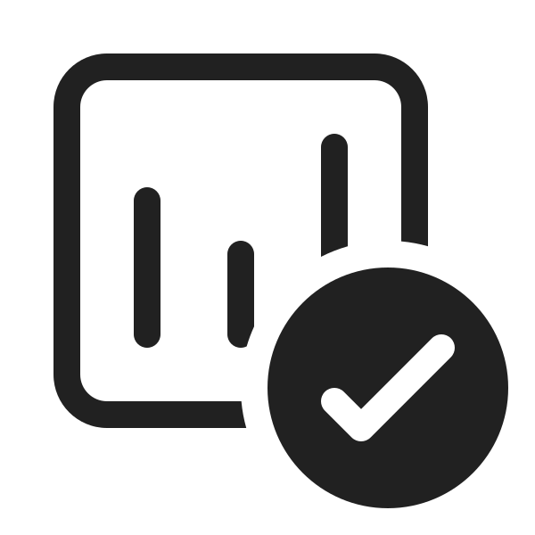 Ic Fluent Data Usage Checkmark 20 Regular