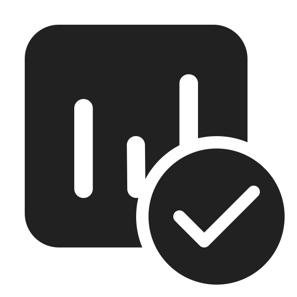 Ic Fluent Data Usage Checkmark 24 Filled