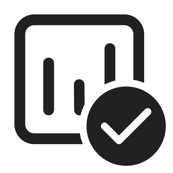Ic Fluent Data Usage Checkmark 24 Regular