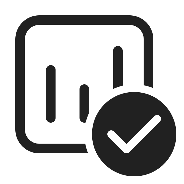 Ic Fluent Data Usage Checkmark 48 Regular