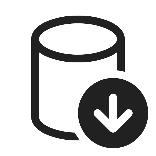 Ic Fluent Database Arrow Down 20 Regular
