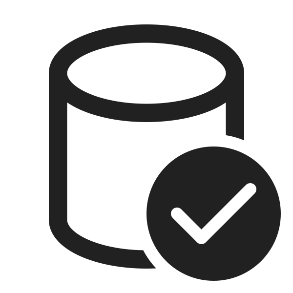 Ic Fluent Database Checkmark 24 Regular