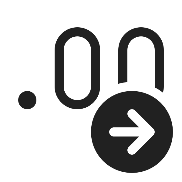Ic Fluent Decimal Arrow Right 20 Regular