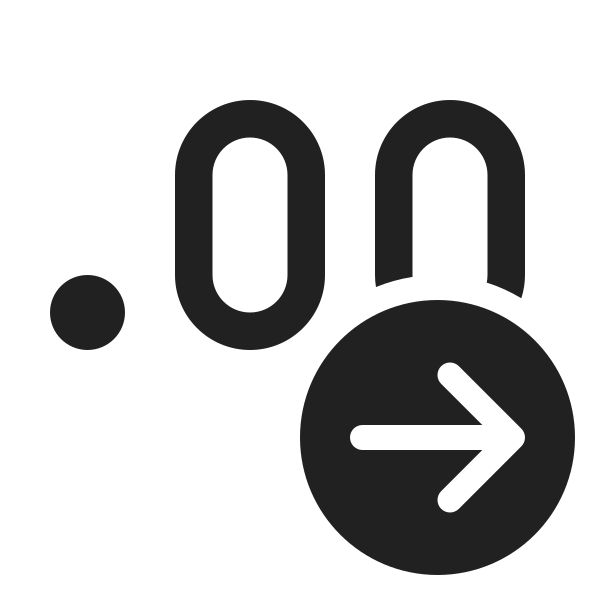 Ic Fluent Decimal Arrow Right 24 Regular