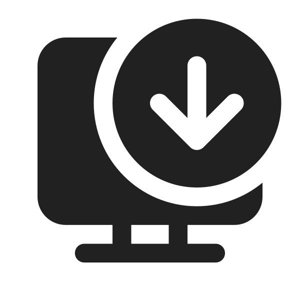 Ic Fluent Desktop Arrow Down 16 Filled