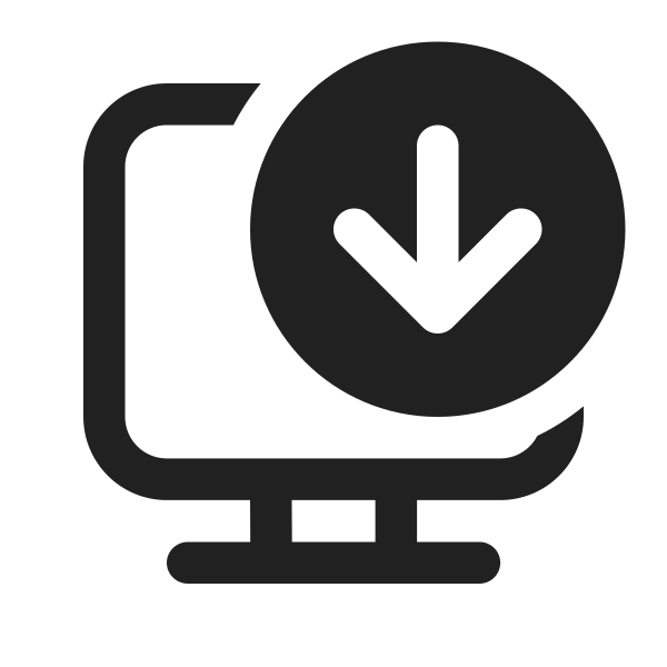 Ic Fluent Desktop Arrow Down 16 Regular