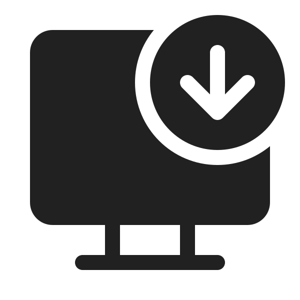 Ic Fluent Desktop Arrow Down 20 Filled