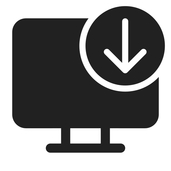 Ic Fluent Desktop Arrow Down 28 Filled