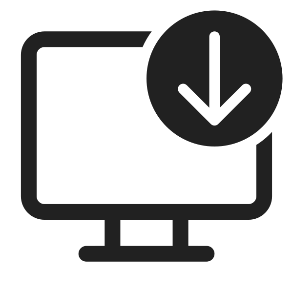 Ic Fluent Desktop Arrow Down 28 Regular