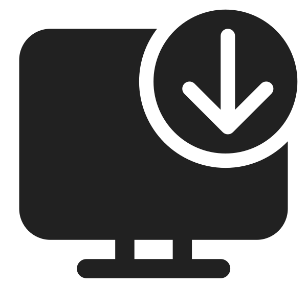 Ic Fluent Desktop Arrow Down 32 Filled
