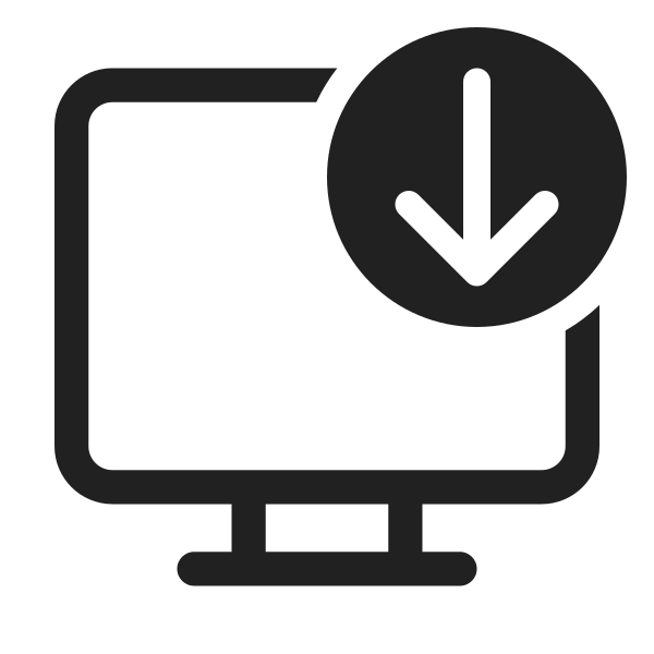 Ic Fluent Desktop Arrow Down 48 Regular