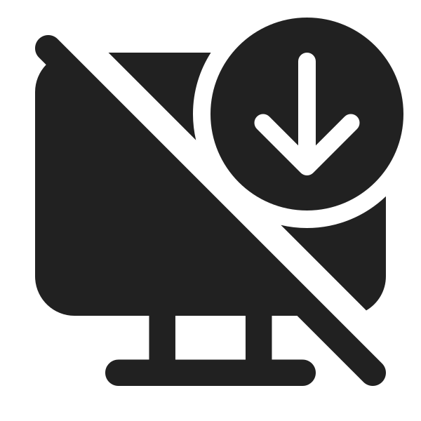 Ic Fluent Desktop Arrow Down Off 24 Filled