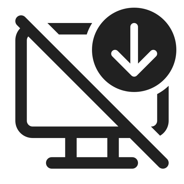 Ic Fluent Desktop Arrow Down Off 24 Regular