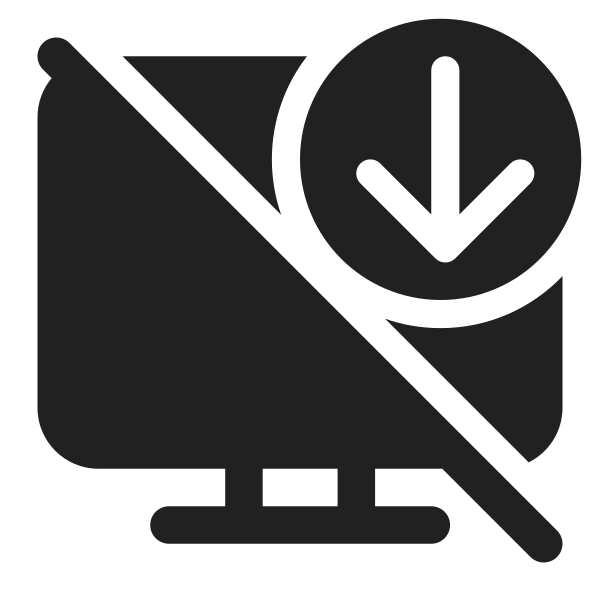 Ic Fluent Desktop Arrow Down Off 32 Filled