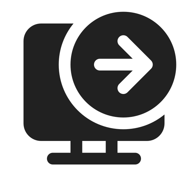 Ic Fluent Desktop Arrow Right 16 Filled