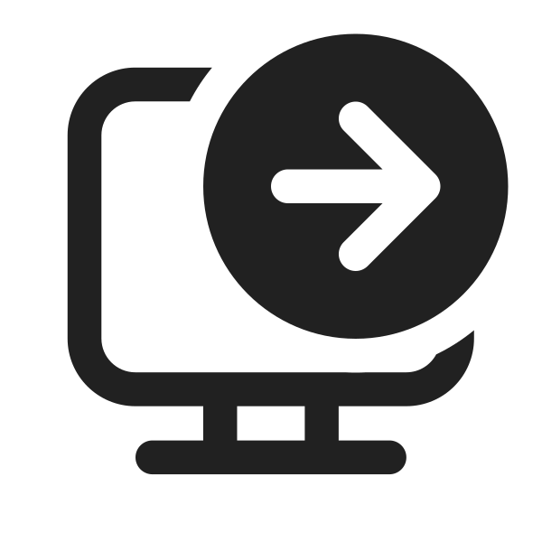 Ic Fluent Desktop Arrow Right 16 Regular