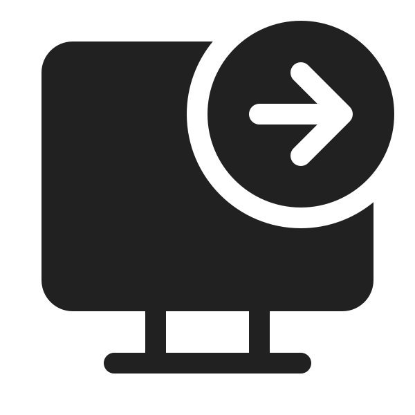 Ic Fluent Desktop Arrow Right 20 Filled