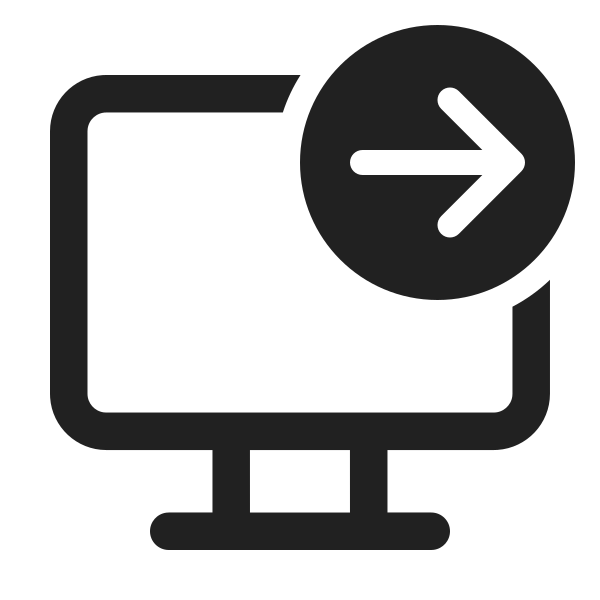 Ic Fluent Desktop Arrow Right 24 Regular