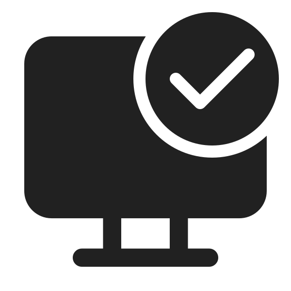 Ic Fluent Desktop Checkmark 24 Filled