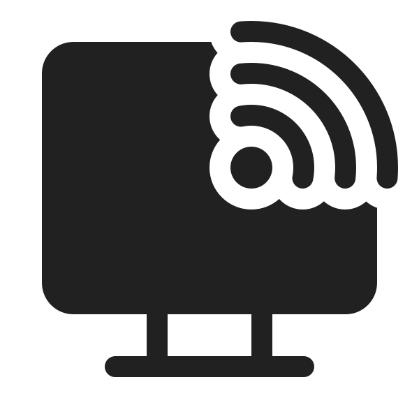 Ic Fluent Desktop Signal 20 Filled