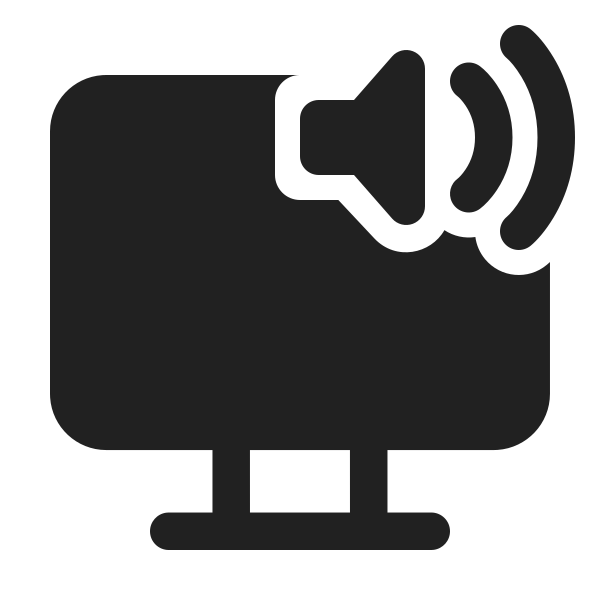 Ic Fluent Desktop Speaker 24 Filled