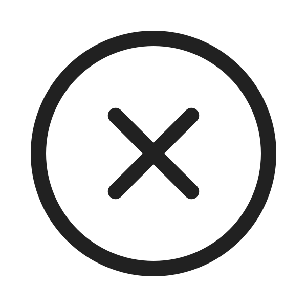 Ic Fluent Dismiss Circle 20 Regular