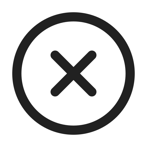 Ic Fluent Dismiss Circle 24 Regular