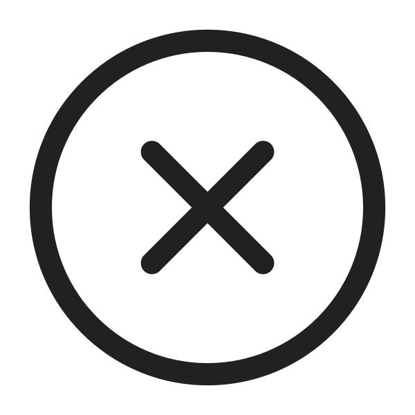 Ic Fluent Dismiss Circle 28 Regular
