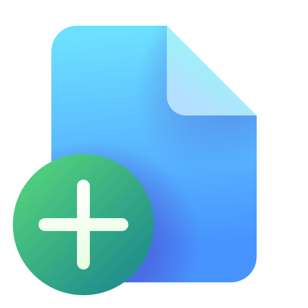 Ic Fluent Document Add 24 Color
