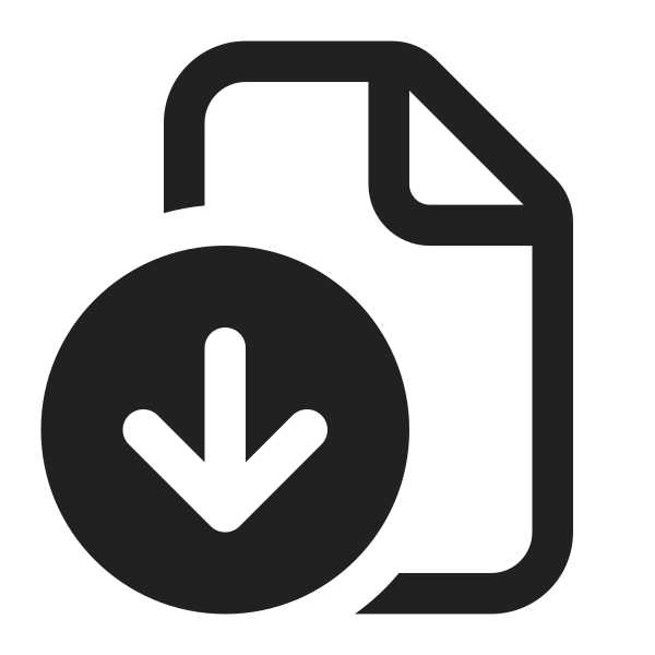 Ic Fluent Document Arrow Down 16 Regular