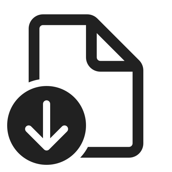 Ic Fluent Document Arrow Down 24 Regular