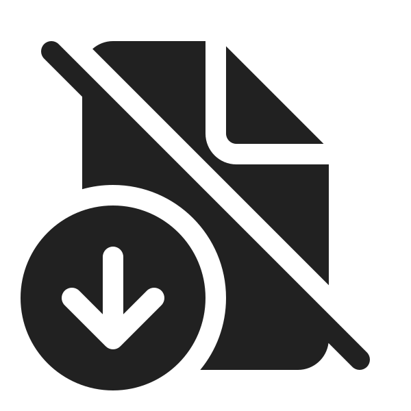 Ic Fluent Document Arrow Down Off 20 Filled