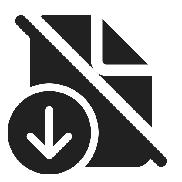 Ic Fluent Document Arrow Down Off 24 Filled