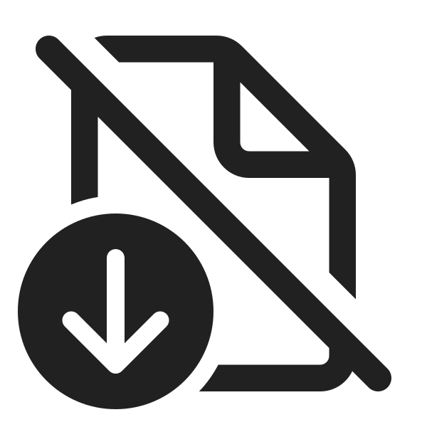 Ic Fluent Document Arrow Down Off 24 Regular
