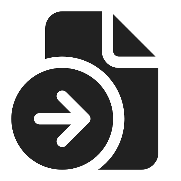 Ic Fluent Document Arrow Right 16 Filled