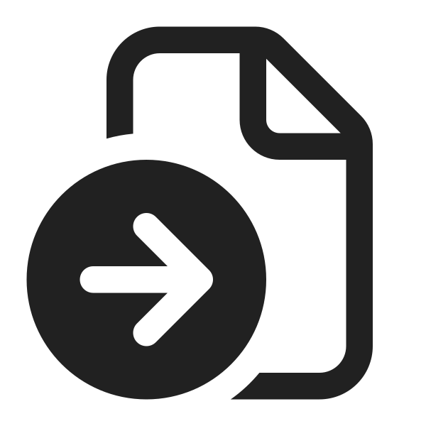Ic Fluent Document Arrow Right 16 Regular