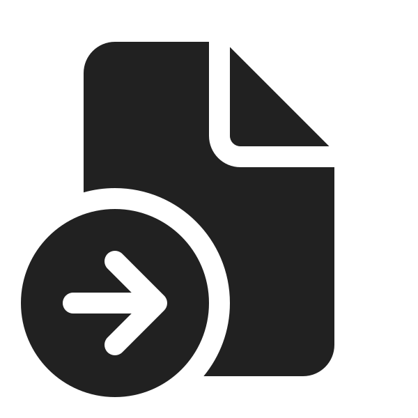 Ic Fluent Document Arrow Right 20 Filled