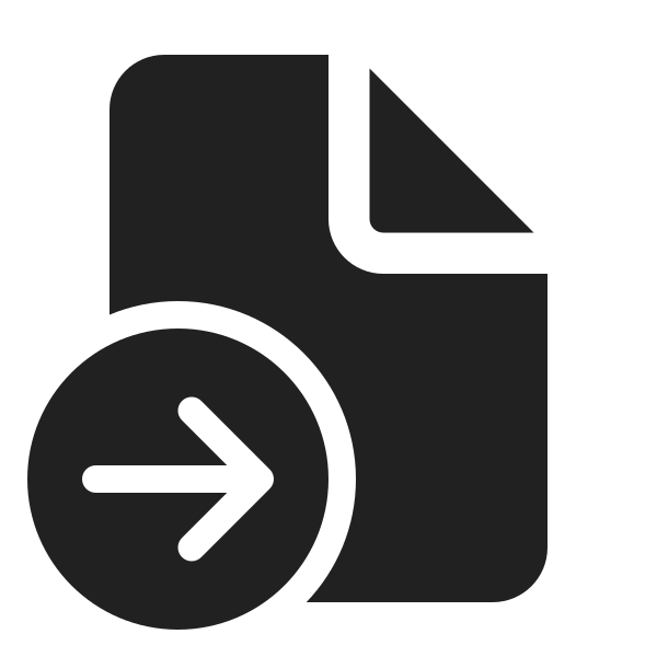 Ic Fluent Document Arrow Right 24 Filled