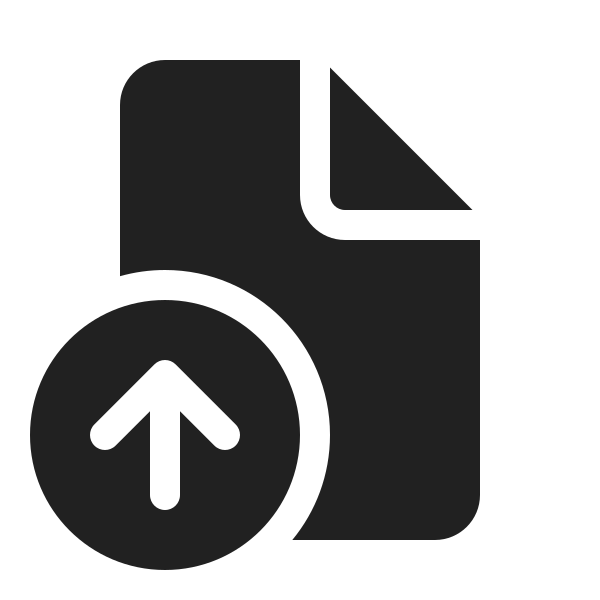 Ic Fluent Document Arrow Up 20 Filled
