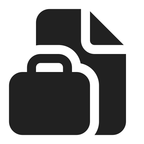 Ic Fluent Document Briefcase 16 Filled