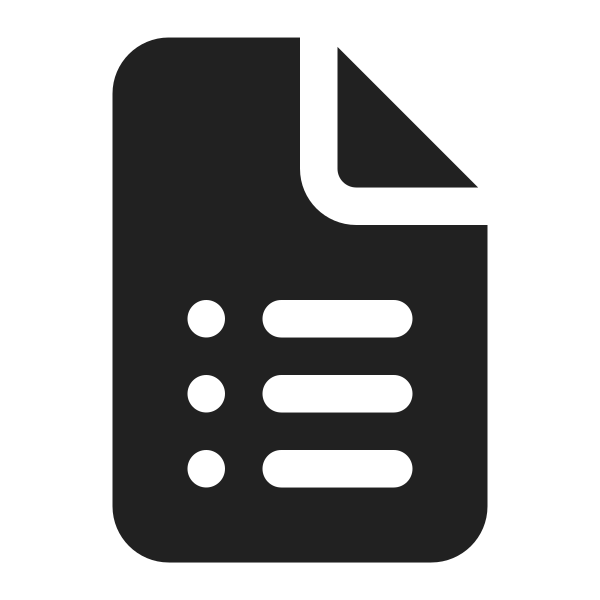 Ic Fluent Document Bullet List 16 Filled