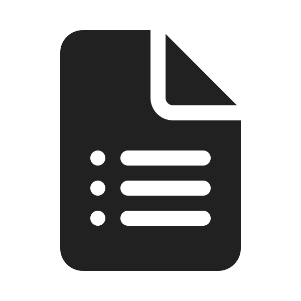 Ic Fluent Document Bullet List 20 Filled