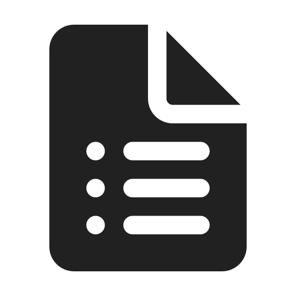 Ic Fluent Document Bullet List 24 Filled