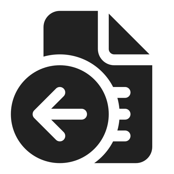 Ic Fluent Document Bullet List Arrow Left 16 Filled