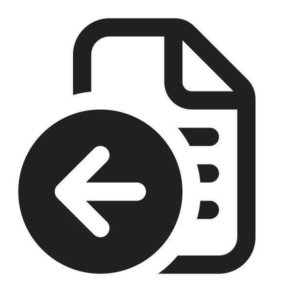 Ic Fluent Document Bullet List Arrow Left 16 Regular